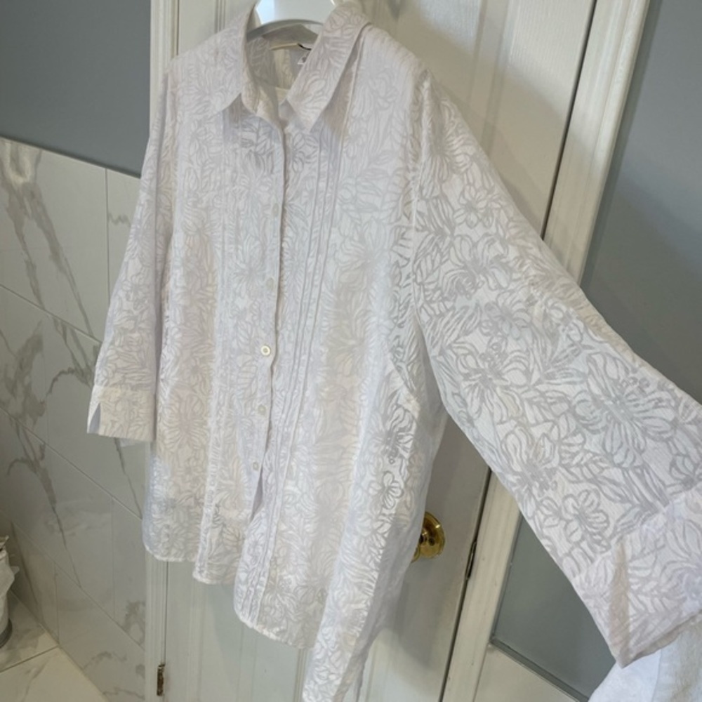 Vintage Beautiful Top Pattern Top With Attached Cami - Picture 12 of 14